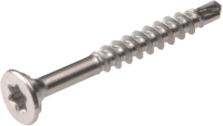 Homefix hardhoutschroef rvs-410 pk torx tx25 5.0x50 | 30 stuks - 6701.60.34050