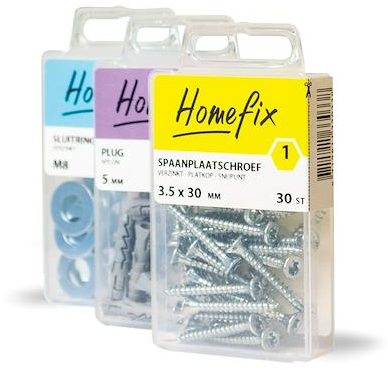Homefix hollewandplug 8x50 | 12 stuks - 6701.10.10020