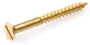 Homefix houtschroef messing blank pk zs 3.0x25 | 20 stuks - 6701.20.00070
