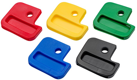 Homefix sleutelkap diverse kleuren vierkant | 5 stuks - 6701.30.61030