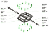 Hope pins til f22 platform pedaler