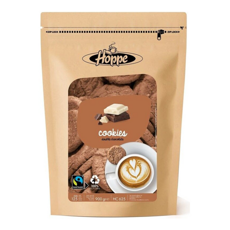 Hoppe cookies dobbelt chokolade fairtrade (900gr)