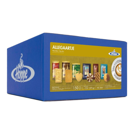Hoppe kaffekiks blandet pose 6 typer (150 stk.)