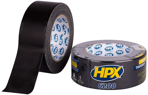Hpx produkter gaffatape reparationstape sort 48mm x 25m