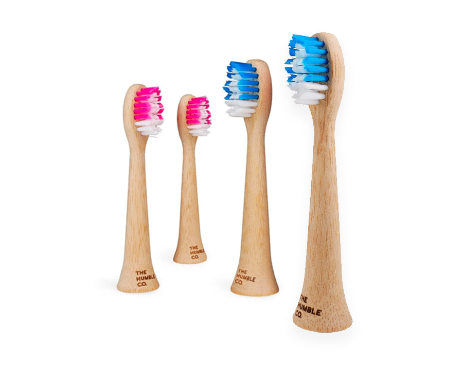 Den ydmyge co. børstehoveder - bambus - 4-pakning - philips sonicare