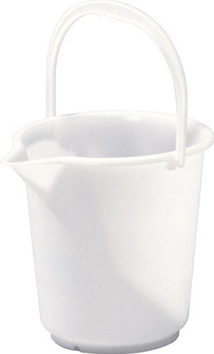 Hünersdorff hunersdorff emmer | 10,5 l hogedruk-polyethyleen natuur | kunststofbeugel | d. 286 mm | hoogte 283 mm | 1 stuk - 941100 941100