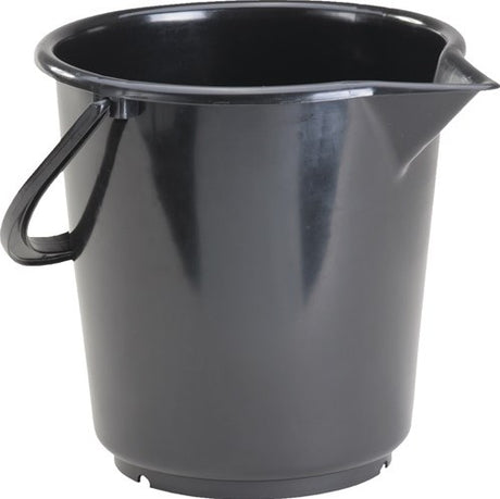Hünersdorff hunersdorff emmer | 17,0 l hogedruk-polyethyleen zwart | kunststofbeugel | d. 330 mm | hoogte 315 mm | 1 stuk - 942200 942200