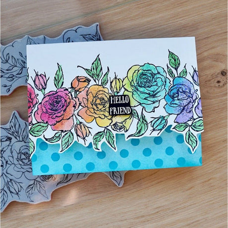 Ranger ink ranger • simon hurley create. cling mount gummi stempel rose border