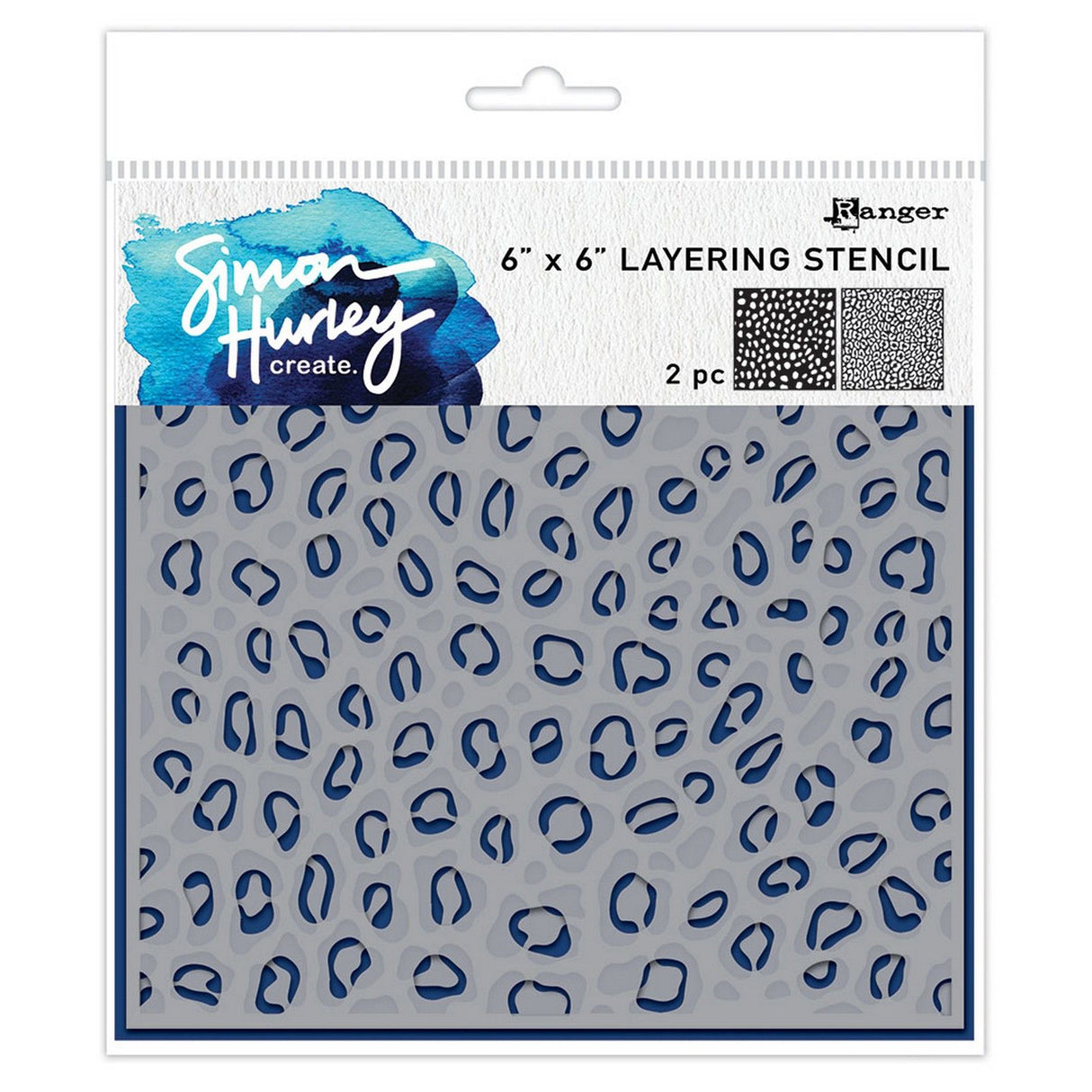 Ranger ink ranger • simon hurley create. stencils leopard 2 stk