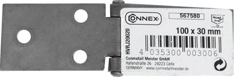 Connex tafelscharnier 100x30 rvs - hvrj20020