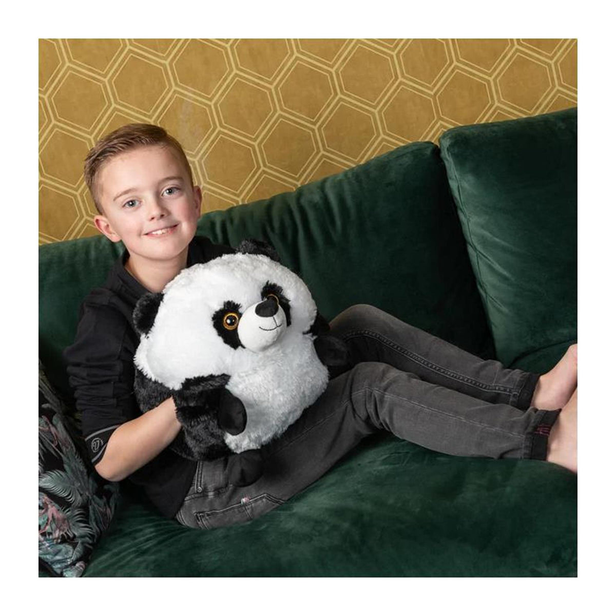 Noxxiez hyggelig kramme håndvarmer panda 35cm