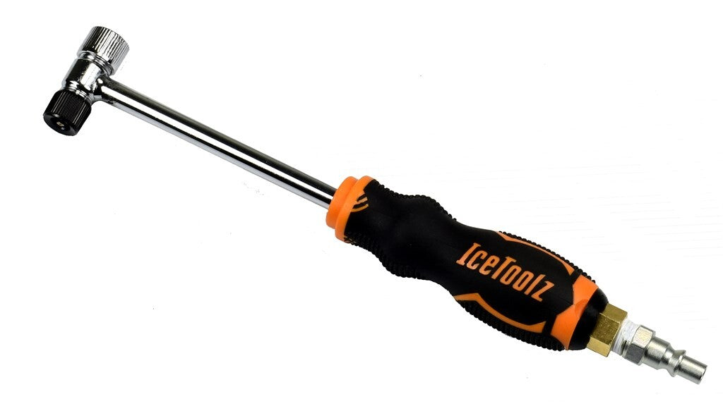 Buzaglo icetoolz pumpe kompressor håndtag + lynkobling orion, a191a