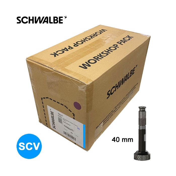 Schwalbe inderrør 40 62-584 635 scv19 klikventil 40mm værkstedsemballage 50 stk.
