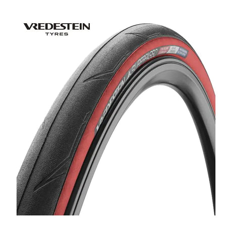 Vredestein - superpasso 700x25c sort rød