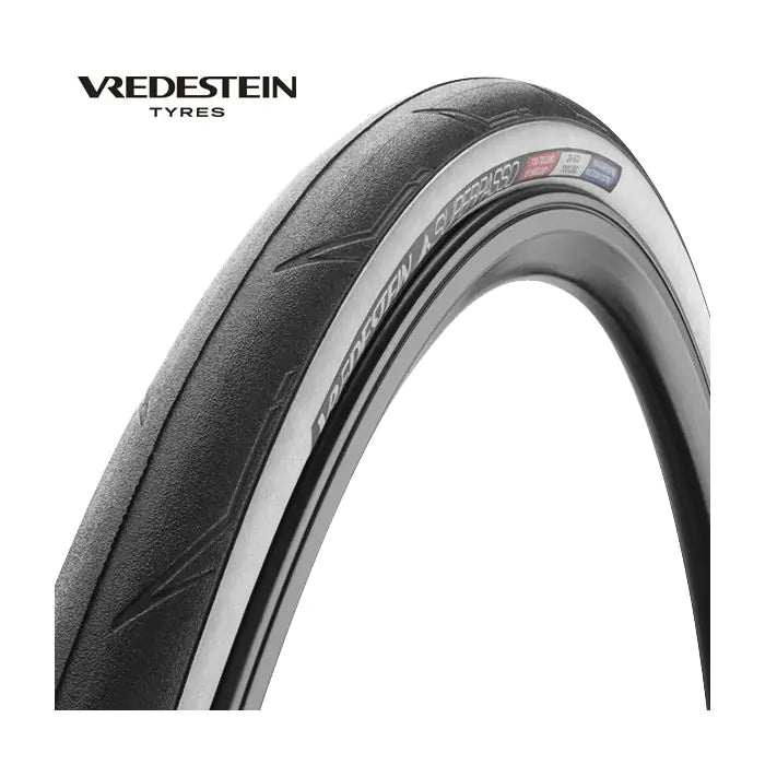 Vredestein 25-622 superpasso sort og hvid fold 28939