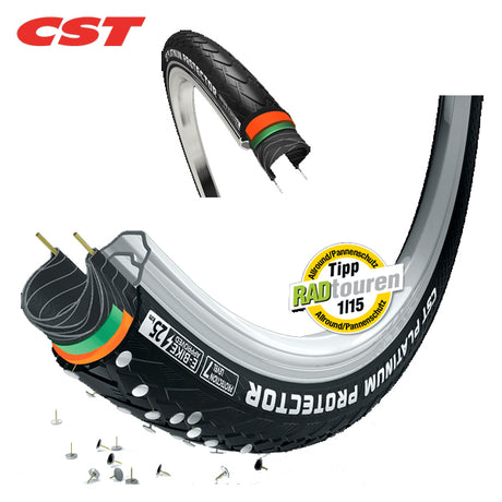 CST Tire Platinum Prot 28 X 1 5 8-1 3 8 (37-622) Sort