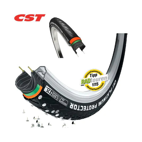CST Tire Platinum Prot 28 X 1 5 8-1 3 8 (37-622) Sort