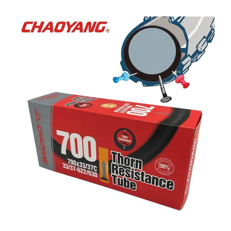 Chaoyang 28x1 5 8x1 3 8 (33 37-622) anti-punktur 3,7 mm (tornmodstand) dv 40 mm y122518+3
