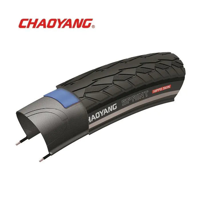 Chaoyang 28x1 5 8x1 3 8 (37-622) sprint sort reflekstråd med 1,5 mm kevlar-flok anti-punktur w211184