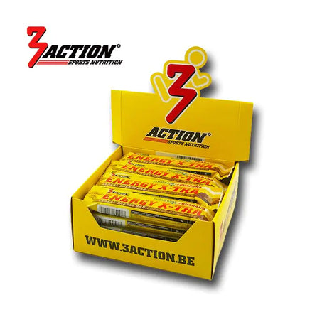 3action havre energibar banan 45 gram - displayboks 20 stk - 1202030016