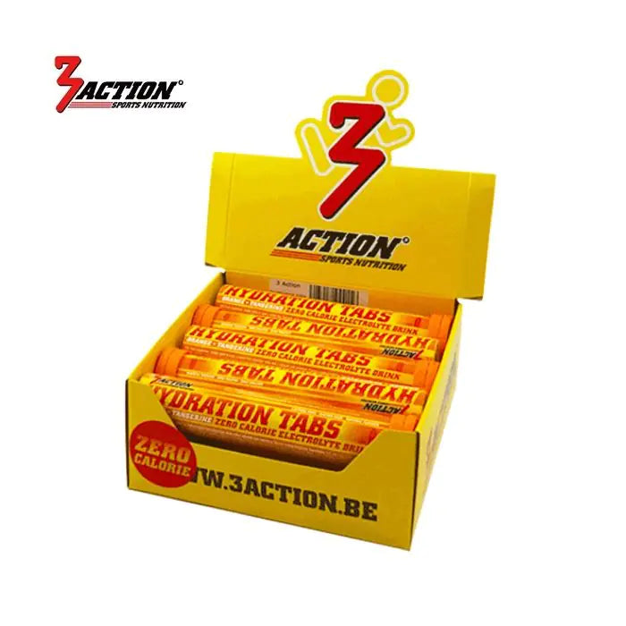 3 action hydration tabs orange tube 20 tabs - display box 10 pieces - 1202040002