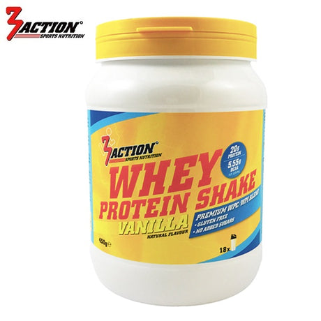 3action valleproteinshake vanilje 450 gram 1201000050