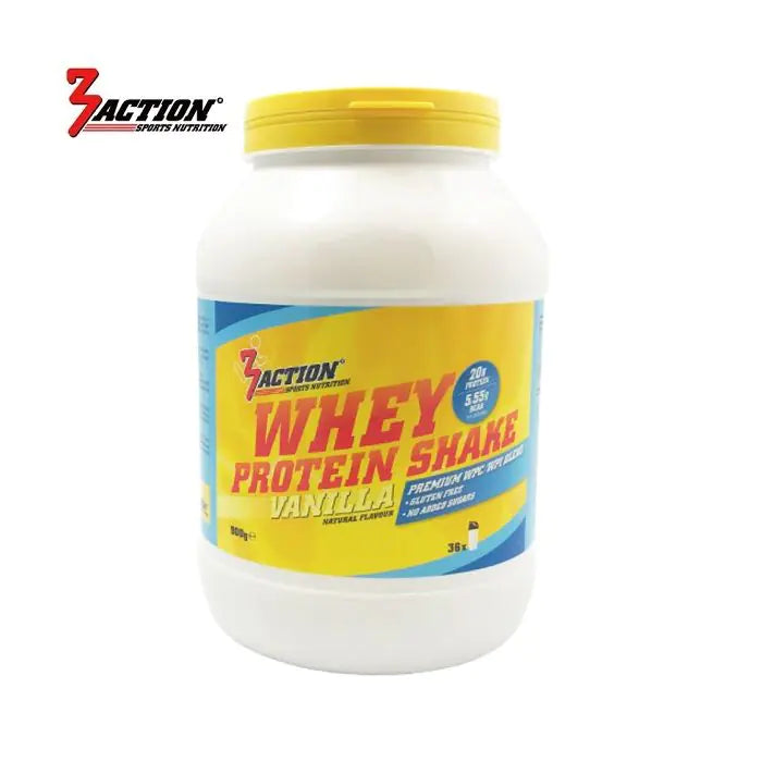 3action valleproteinshake vanilje 900 gram 1201000150