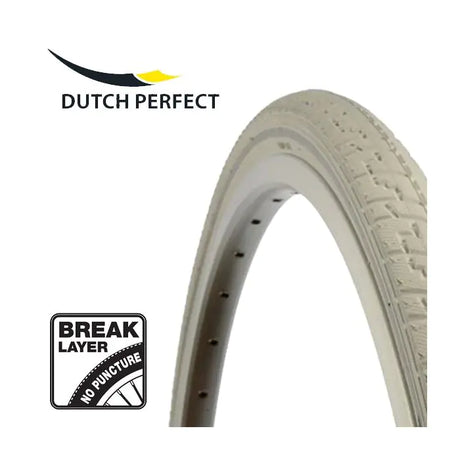 Hollandsk perfekt dæk 28 x 1,40 40-622 mm anti-punktur - hvid med refleks