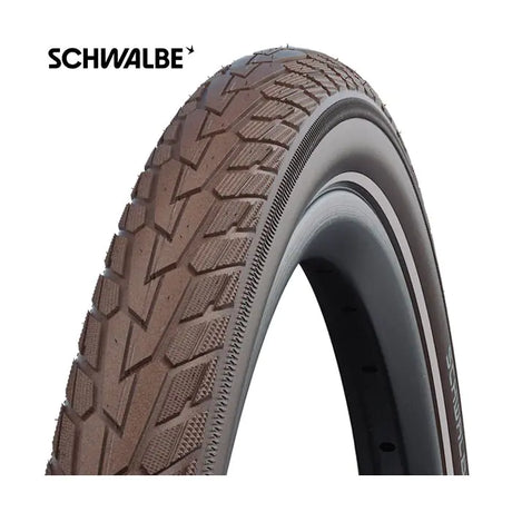 Schwalbe Road Cruiser K-Guard 26 x 1,75 47-559 mm-brun med refleksion
