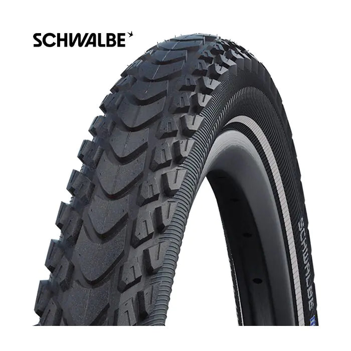 Schwalbe 28x1,75 (47-622) marathon mondial raceguard sort reflekstråd 11101344