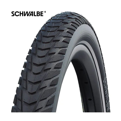 Schwalbe Marathon E-Plus Performance Line 27,5 x 2,00 50-584 mm-sort med refleksion