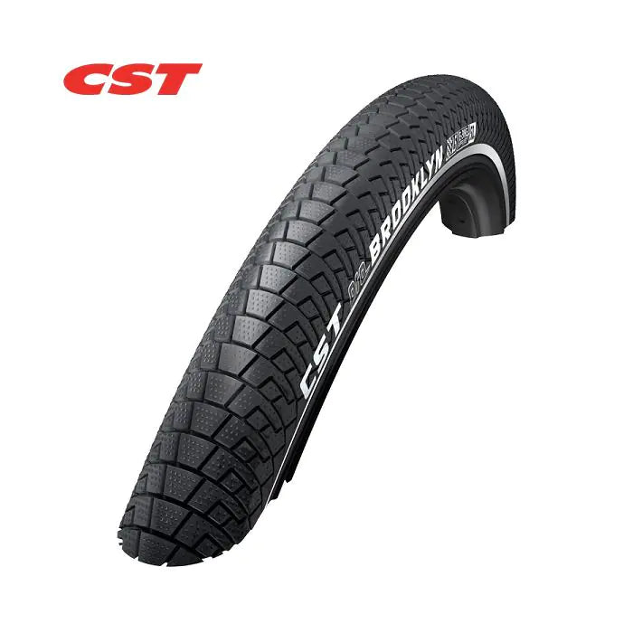 Dæk: CST Brooklyn Pro Farve: Sort (2 mm anti-leak) Størrelse: 20x2.15, ETRO 55-406