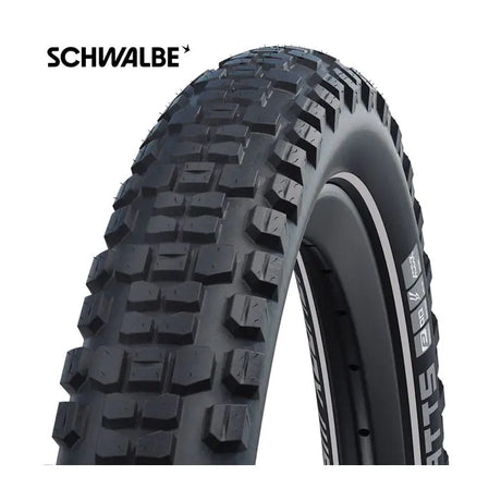 Schwalbe johnny watts plus - kablet - addix - dd - greenguard - radial - 29x2,35 - sort + refleks