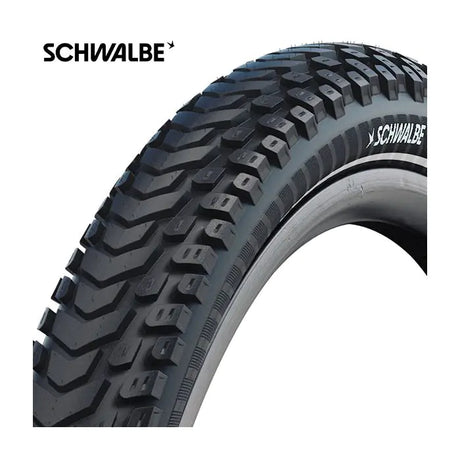 Schwalbe marathon mondial pro - foldning - addix - v-guard - 27,5x2,40 - sort + refleks