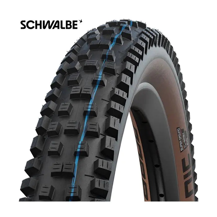 Foldningsbånd Schwalbe Nic Nic Super Ground 27,5 x 2,40 62-584 mm - Bronze sidevæg