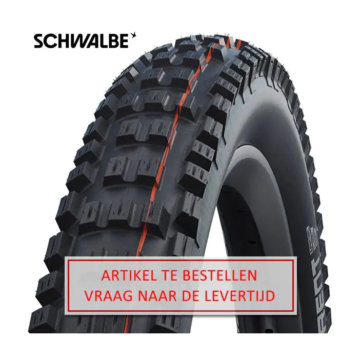 Schwalbe hvirvelstrøm foran - tle - addix soft - super trail - 29x2,40 - sort