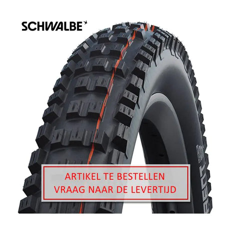Schwalbe hvirvelstrøm foran - tle - addix soft - super trail - 29x2,40 - sort