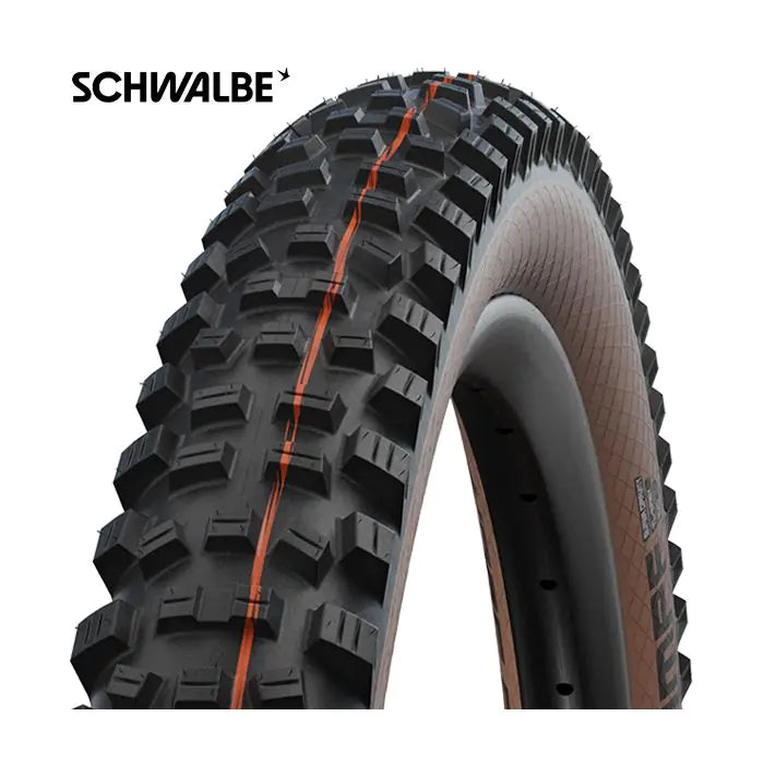 Foldningsbånd Schwalbe Hans Dampf Super Trail 27,5 x 2,60 65-584 mm - Bronze Sidewall