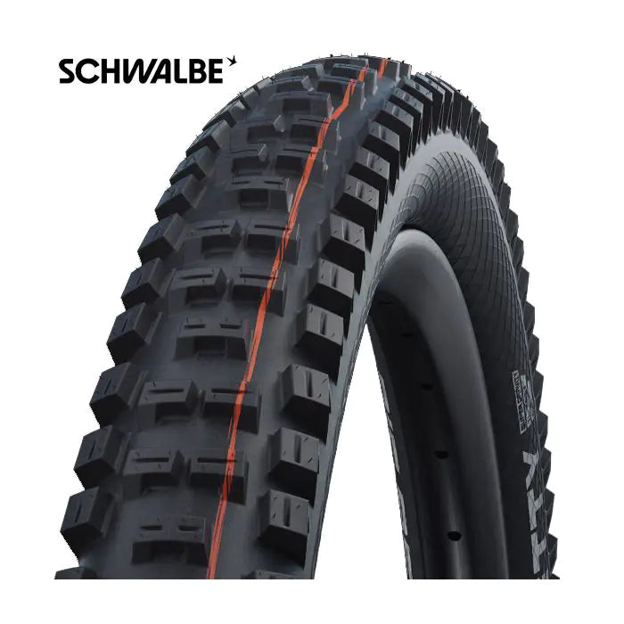 Schwalbe foldedæk big betty super trail addix soft 27,5 x 2,80 70-584 mm - sort