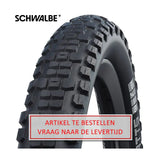 Schwalbe foldedæk johnny watts dd raceguard 27,5 x 2,80 70-584 mm - sort