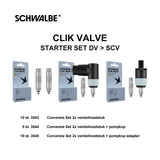 Schwalbe ventil clik ventil ventil clik ventil startsæt dv