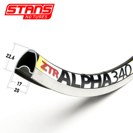 Stans notubes fælg alpha 340 24h ny snt