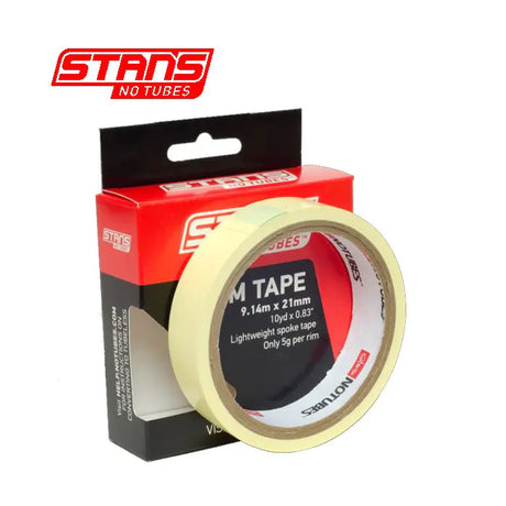 Stans notubes fælgtape gul tape 21 mm bred rulle 9 meter (10yd) as0030