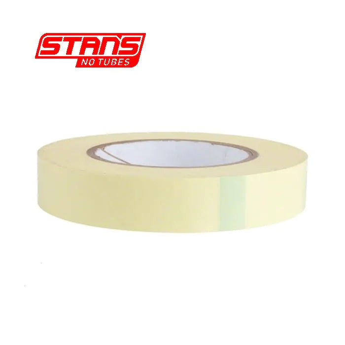 Stans notubes fælgtape gul tape 25 mm bred værkstedsrulle 54 meter (60yd) as0006