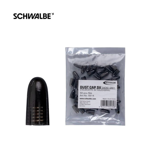 Schwalbe ventilhætte Fransk ventil sort (pose 50 stk.) 6614