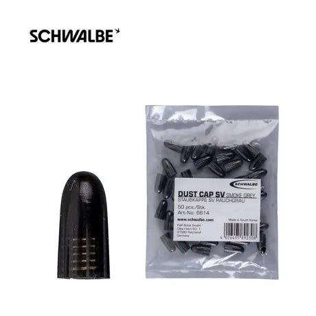 Schwalbe ventilhætte Fransk ventil sort (pose 50 stk.) 6614