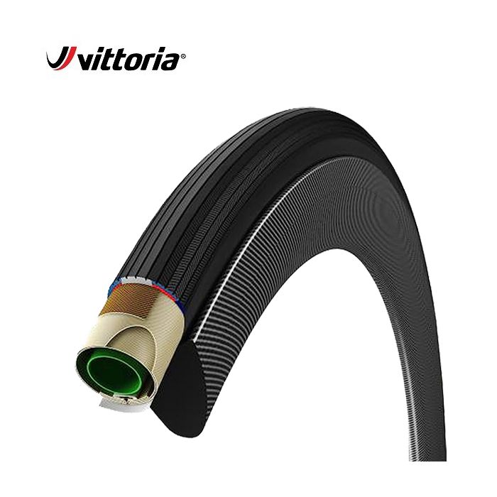 Vittoria rør 25-622 corsa kontrol med grafen g+ fuld sort