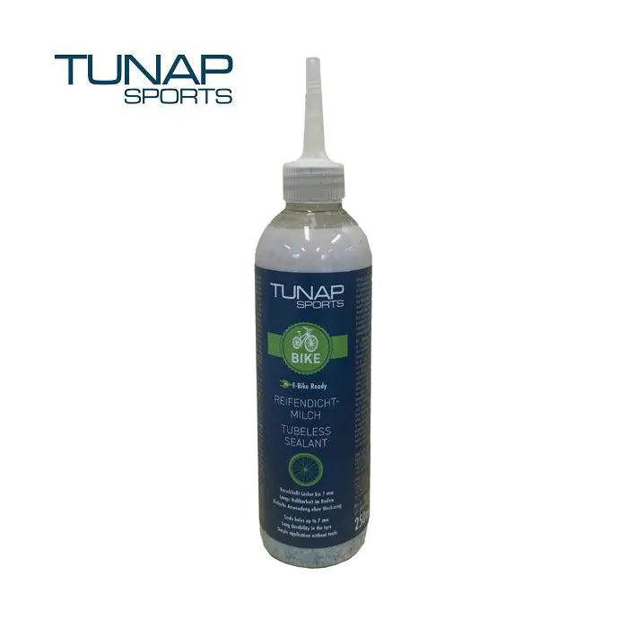 Tunap sports tubeless tætningsmiddel anti-punktur væske 250 ml (pakke = 12 stk)
