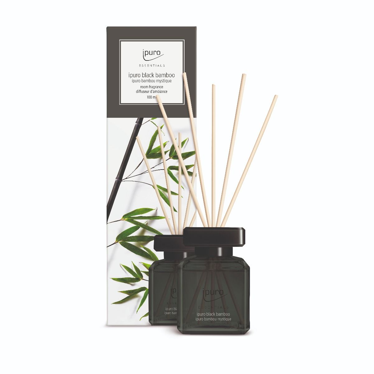 Ipuro duft diffuser sort bambus 100 ml