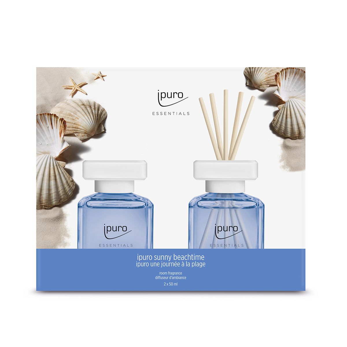 Ipuro duft diffuser sunny beachtime 2 x 50 ml